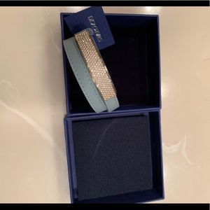 Swarovski leather and crystal bracelet